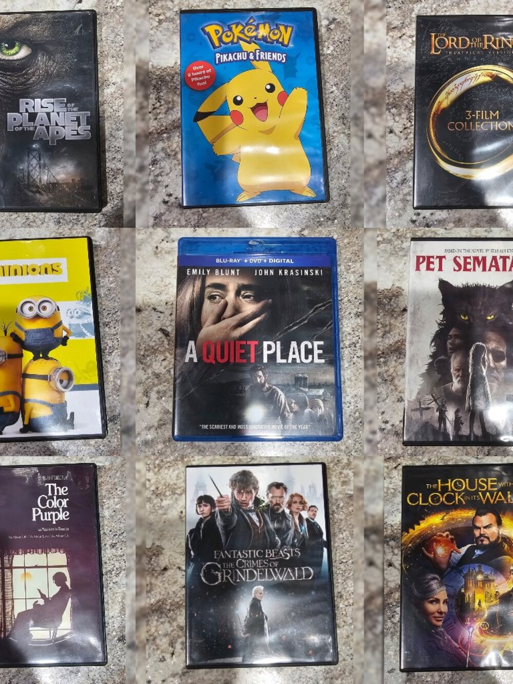 Movie Bundle DVDs and Blu-Ray